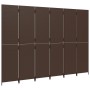 6-panel brown synthetic rattan screen by , Room dividers - Ref: Foro24-365369, Price: 245,99 €, Discount: %