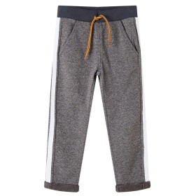 Pantalón de chándal infantil gris oscuro mélange 128 de , Pantalones de niños - Ref: Foro24-13097, Precio: 9,99 €, Descuento: %