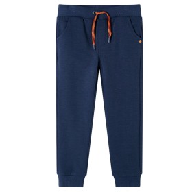 Pantalones de chándal infantiles azul marino mélange 104 de , Pantalones de niños - Ref: Foro24-12795, Precio: 10,99 €, Descu...