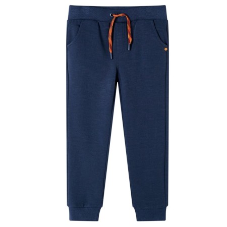 Pantalones de chándal infantiles azul marino mélange 104 de , Pantalones de niños - Ref: Foro24-12795, Precio: 10,07 €, Descu...