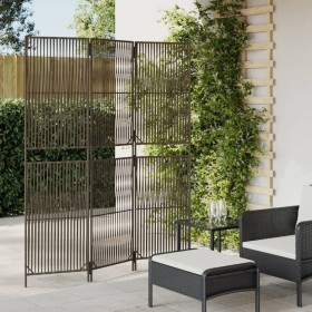 3-panel gray synthetic rattan room divider by , Room dividers - Ref: Foro24-365374, Price: 104,99 €, Discount: %