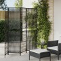 4-panel black synthetic rattan screen by , Room dividers - Ref: Foro24-365376, Price: 128,67 €, Discount: %