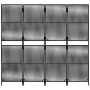 4-panel black synthetic rattan screen by , Room dividers - Ref: Foro24-365376, Price: 128,67 €, Discount: %