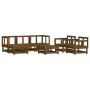 Gartenmöbel-Set 7-teilig aus massivem honigbraunem Kiefernholz von , Gartensets - Ref: Foro24-3186210, Preis: 423,38 €, Rabat...