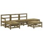 Garden furniture set 6 pieces impregnated pine wood by , Garden sets - Ref: Foro24-3186542, Price: 308,55 €, Discount: %