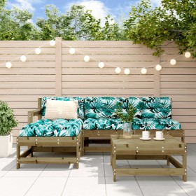 Garden sofa set 5 pieces impregnated pine wood by , Garden sets - Ref: Foro24-3186549, Price: 249,37 €, Discount: %