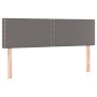 Headboards 2 units gray synthetic leather 72x5x78/88 cm by , Headboards and footboards - Ref: Foro24-345936, Price: 55,01 €, ...