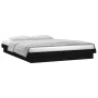 Estructura de cama con LED madera maciza negra 120x200 cm de , Camas y somieres - Ref: Foro24-819971, Precio: 243,82 €, Descu...