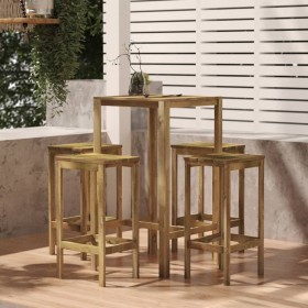 Garden bar set 5 pieces impregnated pine wood by , Garden sets - Ref: Foro24-3096640, Price: 140,35 €, Discount: %