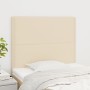 Cabeceros 2 unidades de tela color crema 80x5x78/88 cm de , Cabeceros y pies de cama - Ref: Foro24-3116171, Precio: 66,91 €, ...