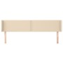 Cabecero de tela color crema 163x16x78/88 cm de , Cabeceros y pies de cama - Ref: Foro24-3118639, Precio: 67,99 €, Descuento: %