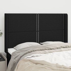 Headboard with black fabric ears 147x16x118/128 cm by , Headboards and footboards - Ref: Foro24-3119440, Price: 131,99 €, Dis...