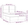 Cama box spring con colchón terciopelo rosa 140x200 cm de , Camas y somieres - Ref: Foro24-3129158, Precio: 537,00 €, Descuen...