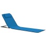 Folding beach mats 2 units steel and blue fabric by vidaXL, Loungers - Ref: Foro24-44327, Price: 49,28 €, Discount: %