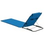 Folding beach mats 2 units steel and blue fabric by vidaXL, Loungers - Ref: Foro24-44327, Price: 49,28 €, Discount: %