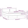 Box spring bed with blue fabric mattress 160x200 cm by , Beds and slatted bases - Ref: Foro24-3139991, Price: 495,66 €, Disco...