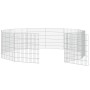 Rabbit cage 12 panels galvanized iron 54x60 cm by , Cages and habitats for small animals - Ref: Foro24-171576, Price: 69,30 €...