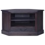 Solid mahogany corner TV cabinet light black 80x40x49 cm by , TV Furniture - Ref: Foro24-337860, Price: 150,96 €, Discount: %