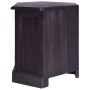 Solid mahogany corner TV cabinet light black 80x40x49 cm by , TV Furniture - Ref: Foro24-337860, Price: 150,96 €, Discount: %