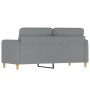 2-Sitzer-Sofa aus hellgrauem Stoff, 140 cm von , Sofas - Ref: Foro24-359478, Preis: 231,99 €, Rabatt: %