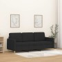 Sofá de 3 plazas de tela negro 180 cm de , Sofás - Ref: Foro24-359490, Precio: 283,35 €, Descuento: %