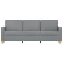 Sofá de 3 plazas de tela gris claro 180 cm de , Sofás - Ref: Foro24-359486, Precio: 308,63 €, Descuento: %