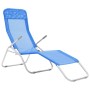 Folding sun loungers 2 units blue textilene by vidaXL, Loungers - Ref: Foro24-44337, Price: 95,14 €, Discount: %