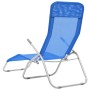 Folding sun loungers 2 units blue textilene by vidaXL, Loungers - Ref: Foro24-44337, Price: 95,14 €, Discount: %