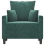 Dark green velvet armchair 60 cm by , Sofas - Ref: Foro24-359285, Price: 171,83 €, Discount: %