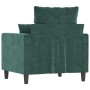 Dark green velvet armchair 60 cm by , Sofas - Ref: Foro24-359285, Price: 171,83 €, Discount: %