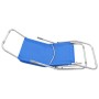 Folding sun loungers 2 units blue textilene by vidaXL, Loungers - Ref: Foro24-44337, Price: 95,14 €, Discount: %