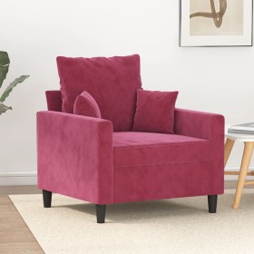 Red velvet armchair 60 cm by , Sofas - Ref: Foro24-359287, Price: 158,53 €, Discount: %