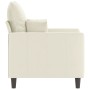 Cream velvet armchair 60 cm by , Sofas - Ref: Foro24-359291, Price: 172,29 €, Discount: %