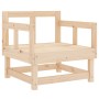 Garden armchairs 2 units solid pine wood by , Modular outdoor sofas - Ref: Foro24-825387, Price: 90,27 €, Discount: %