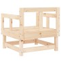 Garden armchairs 2 units solid pine wood by , Modular outdoor sofas - Ref: Foro24-825387, Price: 90,27 €, Discount: %