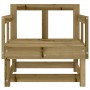 Garden armchairs 2 units impregnated pine wood by , Modular outdoor sofas - Ref: Foro24-825393, Price: 87,65 €, Discount: %