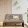 Central garden sofa solid pine wood honey brown 120x80 cm by , Modular outdoor sofas - Ref: Foro24-825747, Price: 94,16 €, Di...