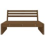 Central garden sofa solid pine wood honey brown 120x80 cm by , Modular outdoor sofas - Ref: Foro24-825747, Price: 94,16 €, Di...