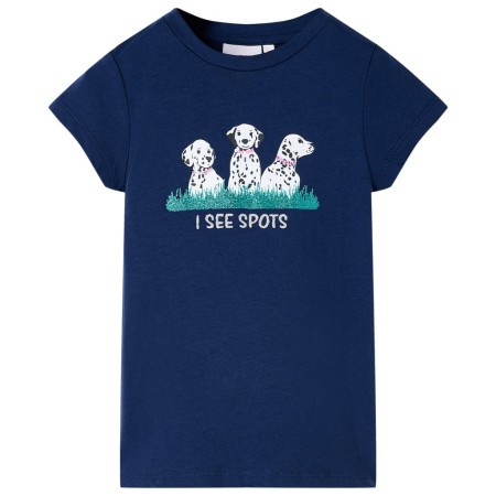 Navy blue children's t-shirt 128 by , Kids T-shirts - Ref: Foro24-11102, Price: 9,99 €, Discount: %