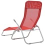 Folding sun loungers 2 units red textilene by vidaXL, Loungers - Ref: Foro24-44339, Price: 103,18 €, Discount: %