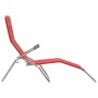 Folding sun loungers 2 units red textilene by vidaXL, Loungers - Ref: Foro24-44339, Price: 103,18 €, Discount: %