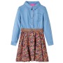 Navy blue and denim long-sleeved children's dress 104 by , Children's dresses - Ref: Foro24-14120, Price: 19,94 €, Discount: %