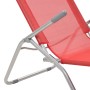 Folding sun loungers 2 units red textilene by vidaXL, Loungers - Ref: Foro24-44339, Price: 103,18 €, Discount: %