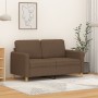 2-Sitzer-Sofa aus braunem Stoff, 120 cm von , Sofas - Ref: Foro24-359473, Preis: 222,02 €, Rabatt: %