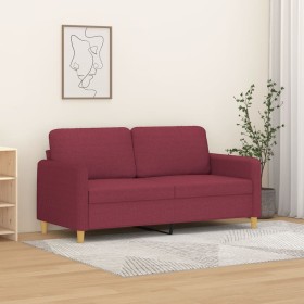 2-Sitzer-Sofa aus rotem Stoff, 140 cm von , Sofas - Ref: Foro24-359484, Preis: 202,19 €, Rabatt: %