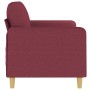 2-Sitzer-Sofa aus rotem Stoff, 140 cm von , Sofas - Ref: Foro24-359484, Preis: 202,99 €, Rabatt: %