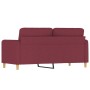 2-Sitzer-Sofa aus rotem Stoff, 140 cm von , Sofas - Ref: Foro24-359484, Preis: 202,99 €, Rabatt: %