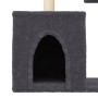 Rascador para gatos con postes de sisal gris oscuro 86 cm de , Mobiliario para gatos - Ref: Foro24-172102, Precio: 37,96 €, D...