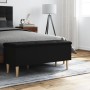 Black engineered wood storage bench 102x42x46 cm by , Benches for halls and storage - Ref: Foro24-835083, Price: 94,99 €, Dis...