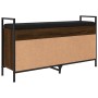 Brown oak engineered wood shoe bench 105.5x32x57.5 cm by , Benches for halls and storage - Ref: Foro24-835216, Price: 83,76 €...